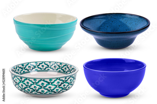 Ceramic bowl on transparent png