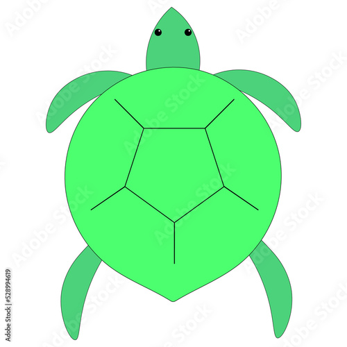 Sea turtle icon. Turtle animal top view filled vector sign. graphic sea turtle. vector illustration of sea turtle.