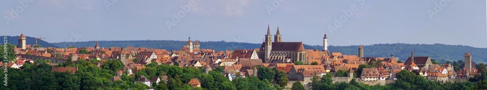 Rothenburg ob der Tauber Stadt-Panorama