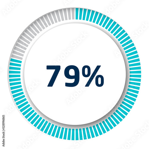 Set of circle percentage diagrams for infographics, 3D design