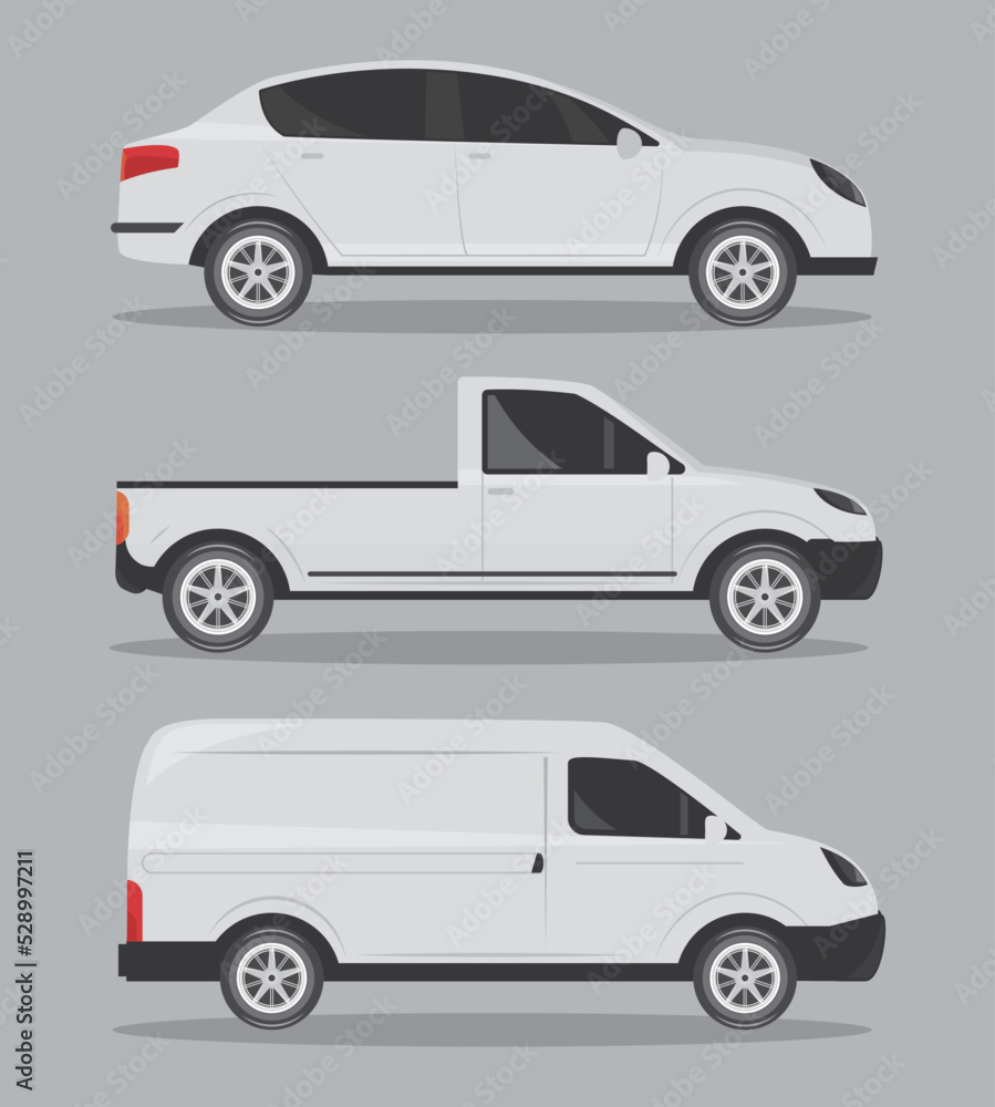 set of car mockup