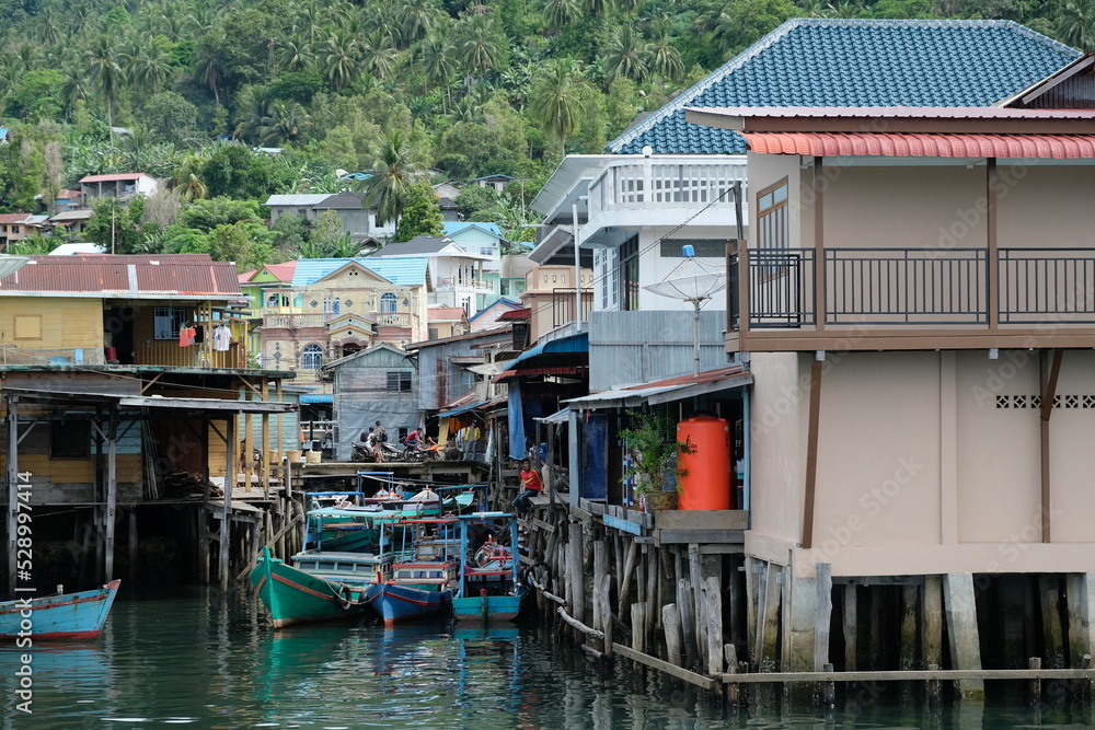 Indonesia Anambas Islands - Terempa Harbor area on Siantan Island Indonesia Anambas Islands - Terempa Harbor area on Siantan Island