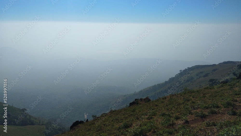 landscape with fog landscape with fog