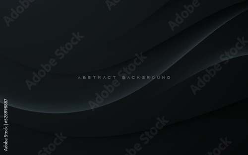 Abstract wavy black background light and shadow
