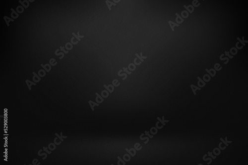 Simple black realistic background for product or text backdrop design