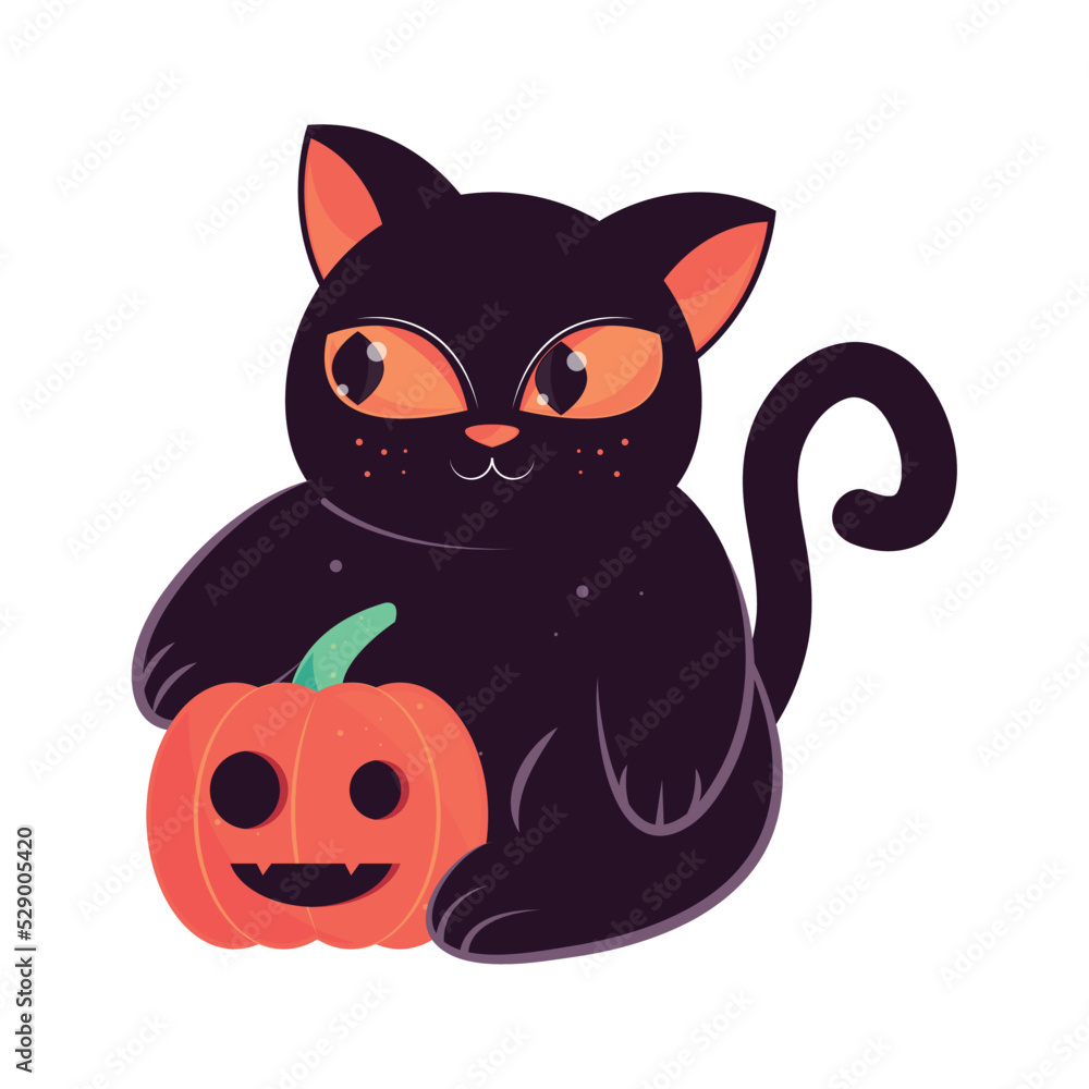 halloween cute cat