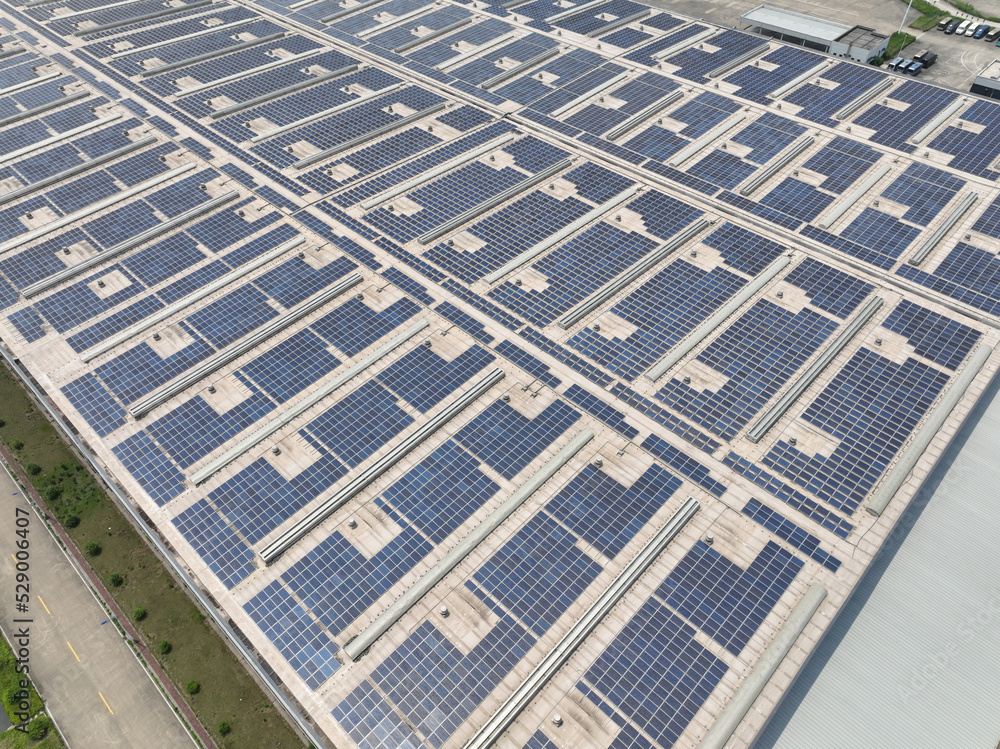 solar power station on factory solar power station on factory