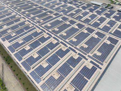 solar power station on factory