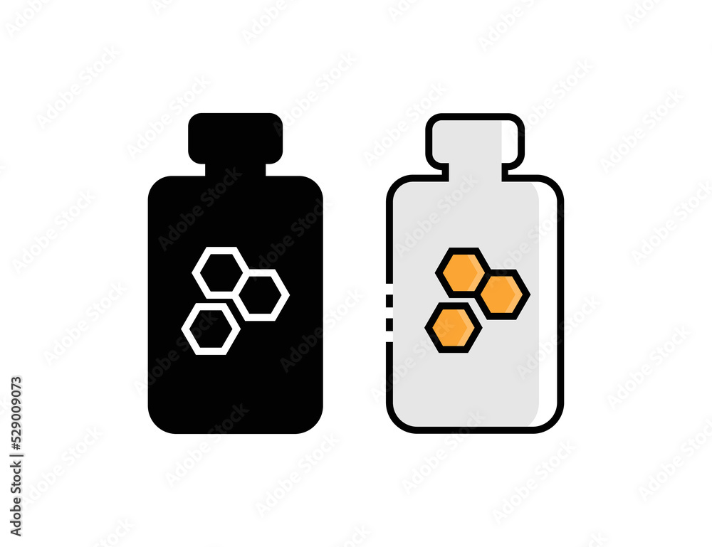 Honey jar symbol design illustration Honey jar symbol design illustration