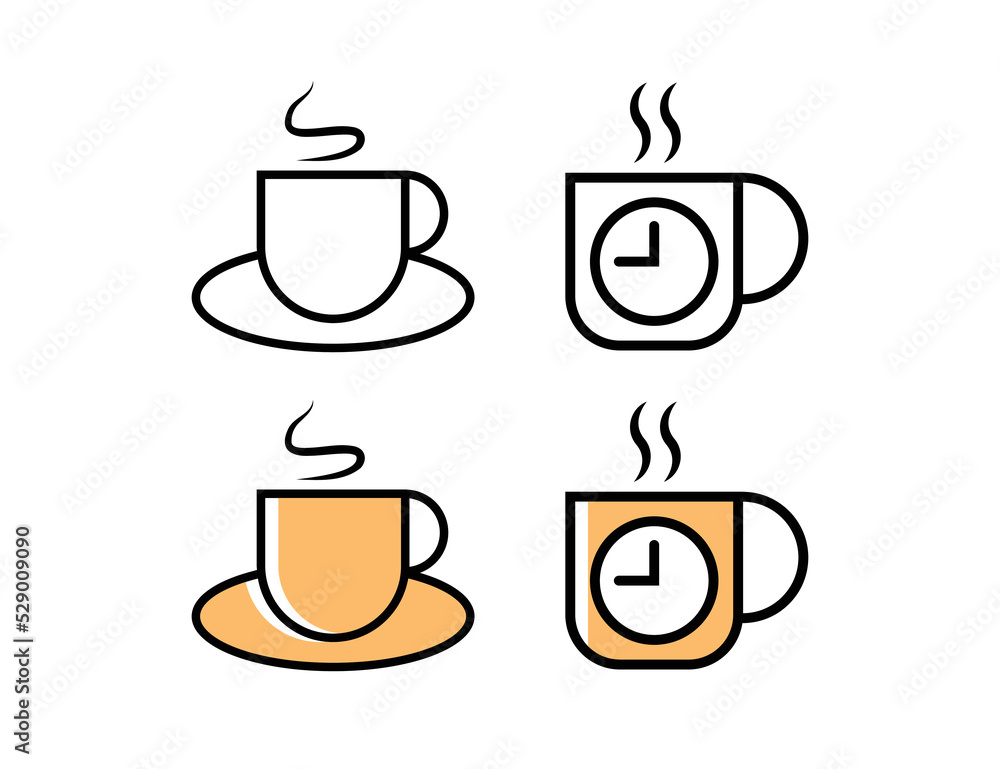 Coffee time logo symbol illustration Coffee time logo symbol illustration