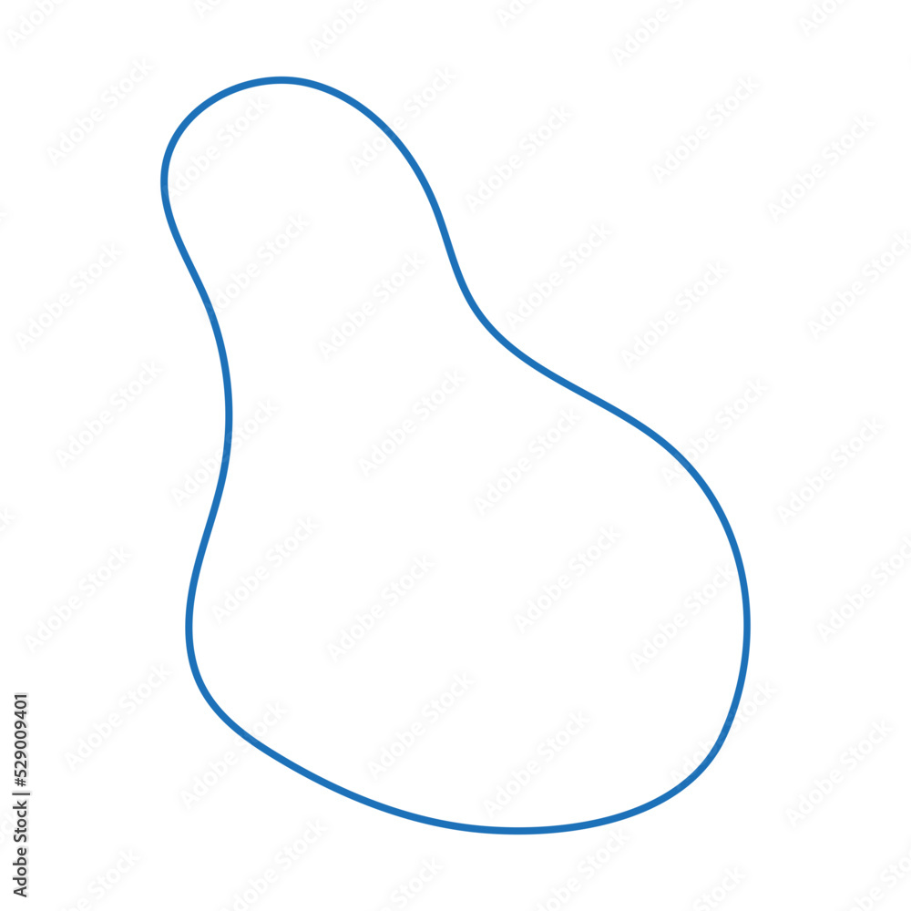 abstract modern line blob shape
