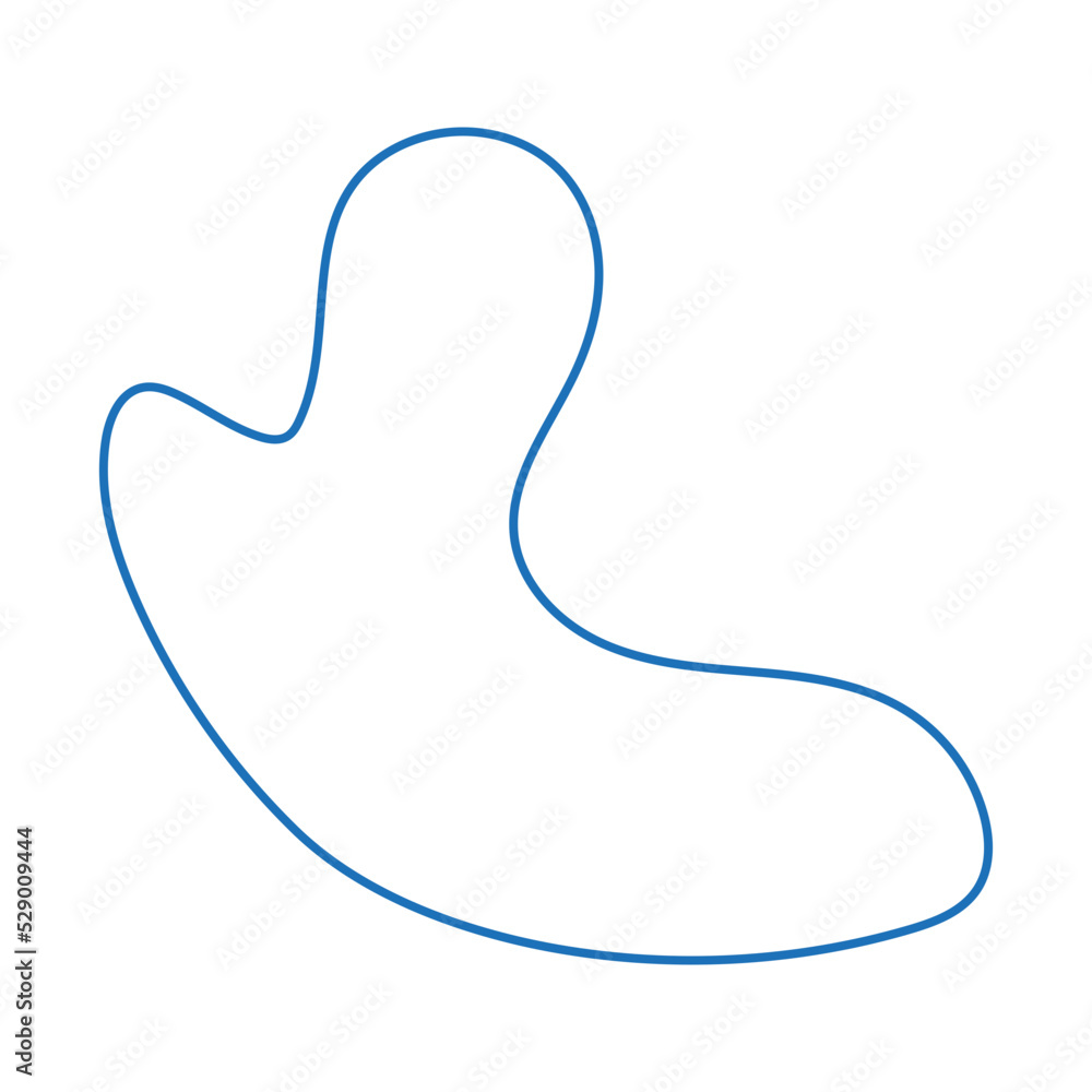 abstract modern line blob shape abstract modern line blob shape