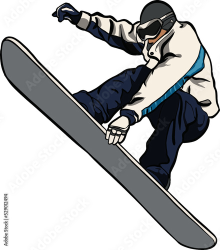 Snowboard winter sport extreme jumping 