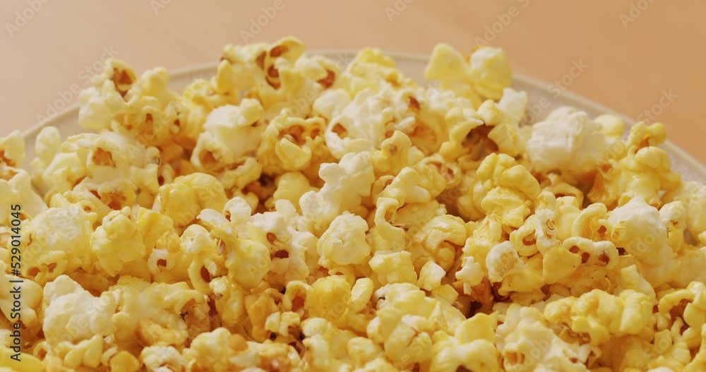 Bowl of popcorn snack food Bowl of popcorn snack food