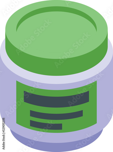 Cream icon isometric vector. Face soap. Cosmetic care