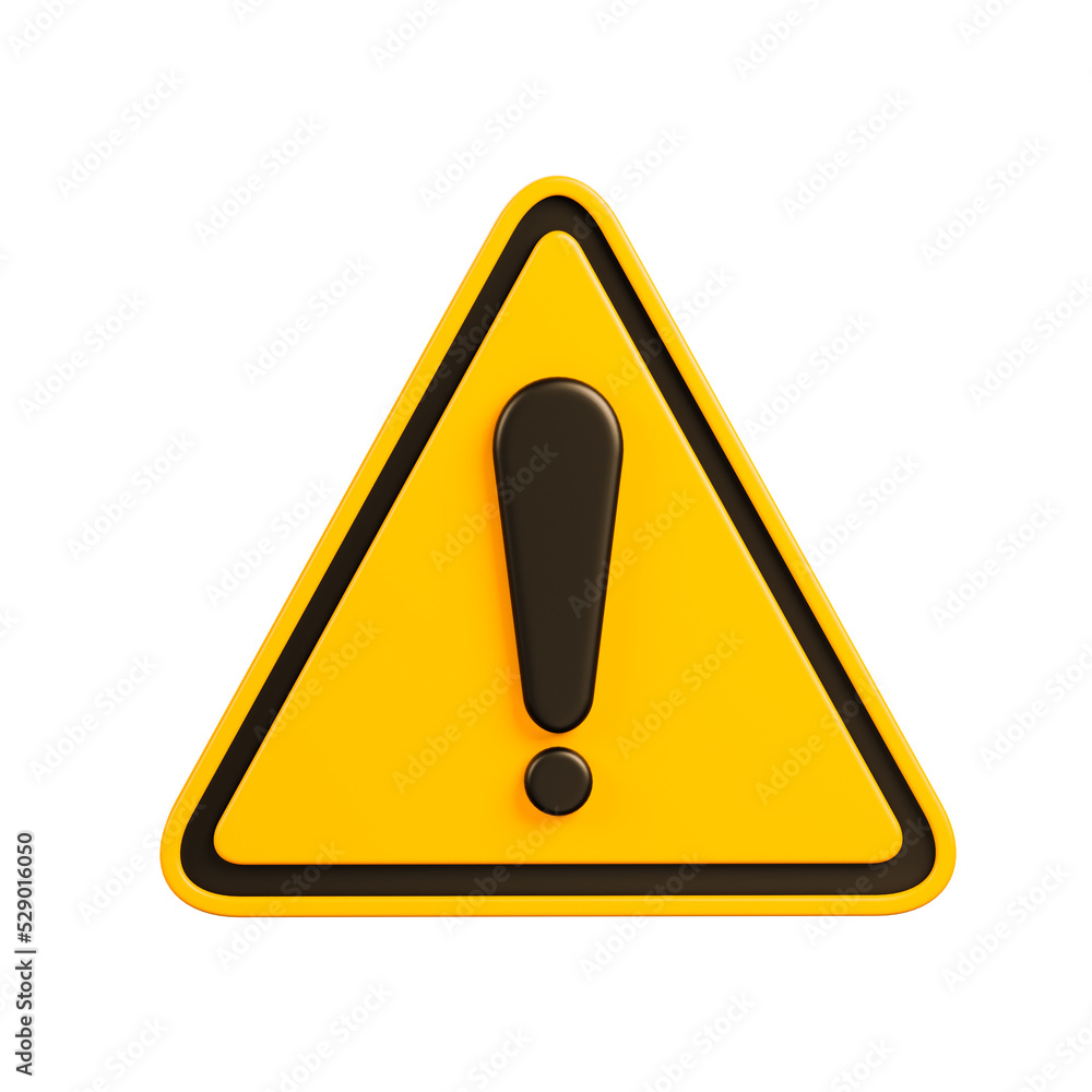 Realistic yellow-black triangle warning sign, beware danger, hot, symbol sign, front view, 3d rendering, illustration. Realistic yellow-black triangle warning sign, beware danger, hot, symbol sign, front view, 3d rendering, illustration.