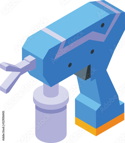 Industrial spray gun icon isometric vector. Car sprayer. Paint auto