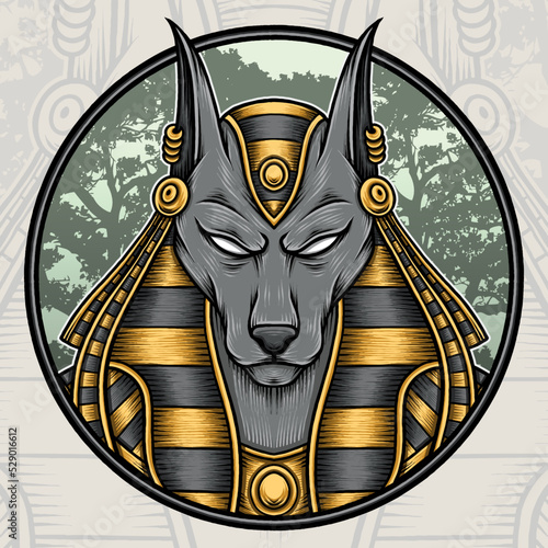 King Egyptian Anubis Vector