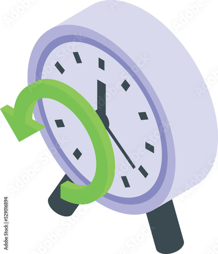 Makeup time care icon isometric vector. Face skin. Cream product