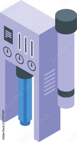 Reverse osmosis system icon isometric vector. Water filter. Home equipment