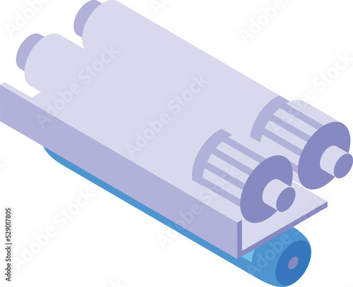 Tubes osmosis icon isometric vector. Water system. Home equipment