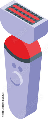 Health epilator icon isometric vector. Skin laser. Salon leg