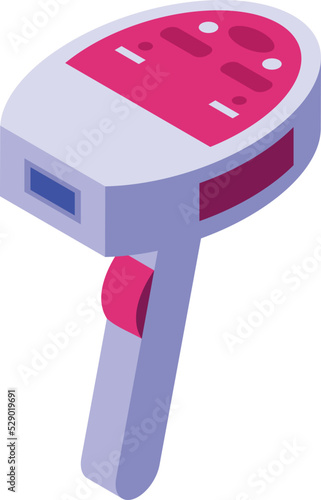 Cosmetic epilator icon isometric vector. Woman care. Health device