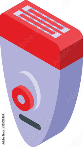 Beauty epilator icon isometric vector. Skin care. Hair health