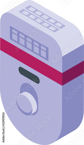 Skin epilator icon isometric vector. Laser care. Hair health