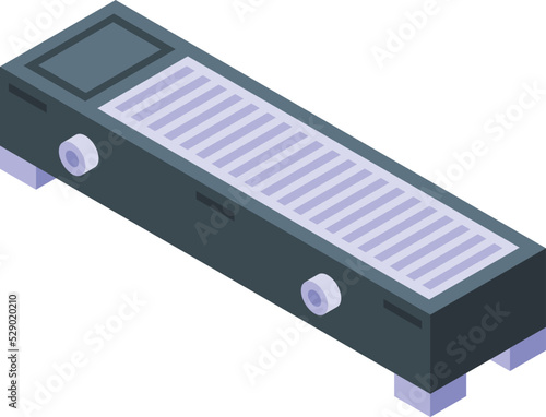 Climate convector icon isometric vector. Room energy. Domestic service