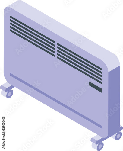 Power convector icon isometric vector. Room energy. Climate service