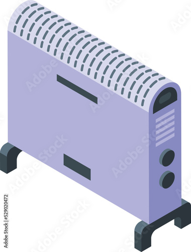Tank convector icon isometric vector. Room radiator. Climate service
