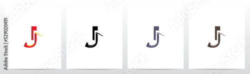 Quaver Music Note On Letter Logo Design J