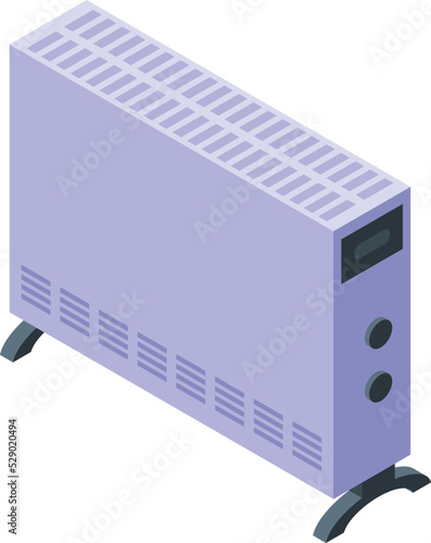 Heater convector icon isometric vector. Room radiator. Domestic service