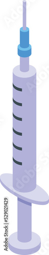 Injection contraception icon isometric vector. Birth control. Medical implant