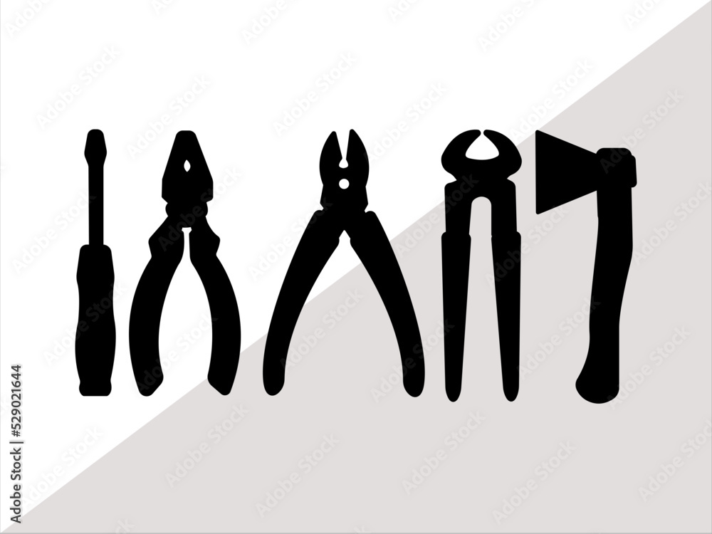 TOOLS SVG Digital Download, Mechanical Tools, Tools Silhouette, Tools ...