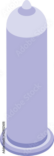 Thin condom icon isometric vector. Birth control. Family patches