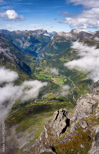 Geiranger, Dalsnibba, Sunnmøre, Stryn, Stranda, Møre og Romsdal, Norway. photo