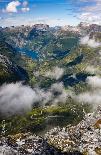 Geiranger, Dalsnibba, Sunnmøre, Stryn, Stranda, Møre og Romsdal, Norway. photo