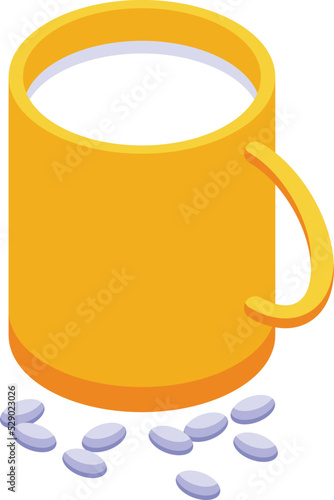 Soy milk icon isometric vector. Food vegetable. Vegan drink