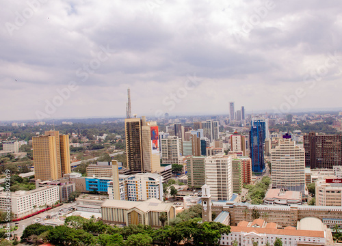 Nairobi ,the capital city of Kenya .one of the most growing city with very tall buildings