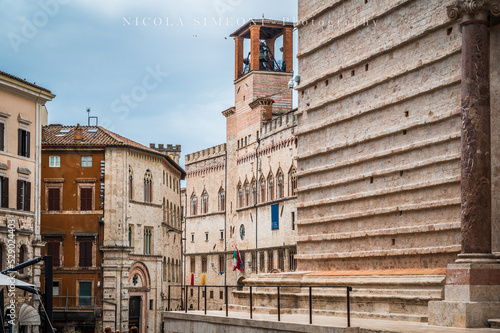 Perugia. Art of the palaces and churches of the medieval historic center.