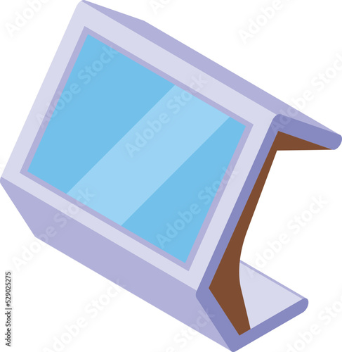 Touchscreen tablet icon isometric vector. Digital smart. Gesture zoom