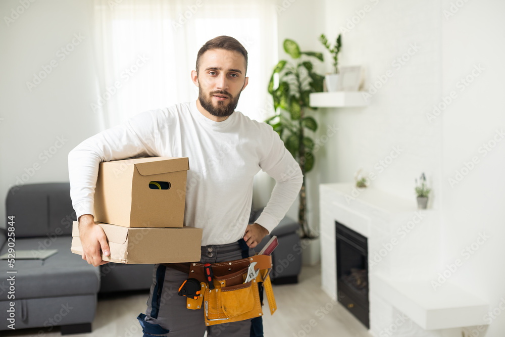 parcel delivery with good depth of field. parcel delivery with good depth of field.