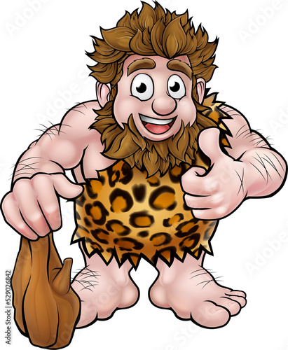 Cartoon Caveman Character