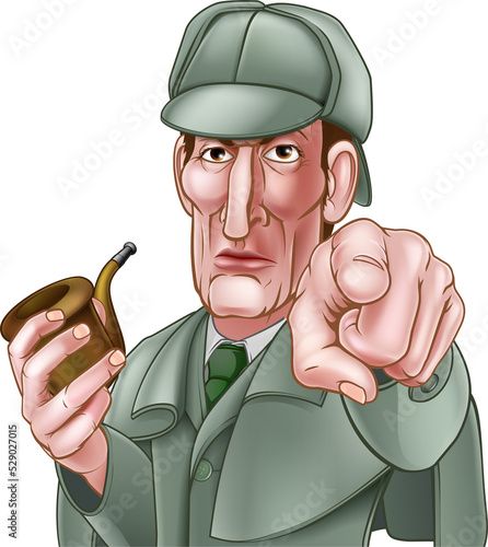 Sherlock Holmes Pointing Ca...