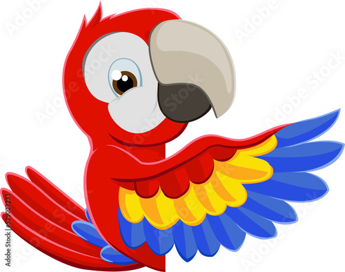 Pointing Parrot Bird