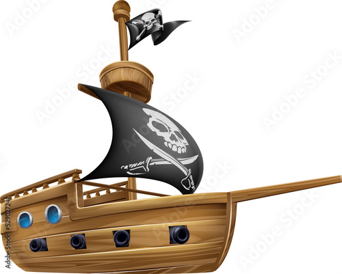 Pirate Ship Cartoon