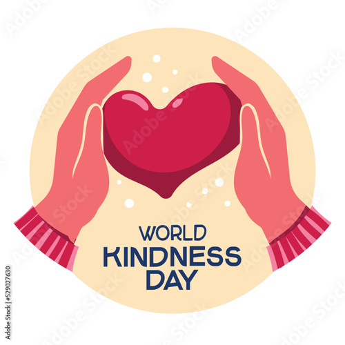 World Kindness Day Concept Hand Drawn Illustration
