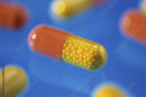 Close-up of capsules photo